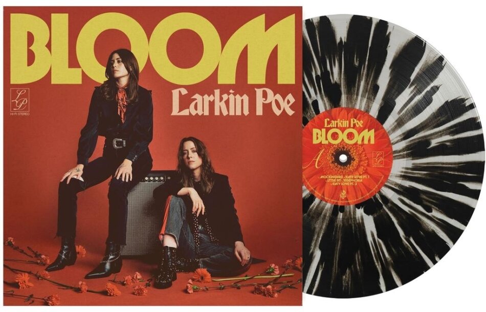 Larkin Poe - Bloom Indies Only, Limited Edition, Black/White Splattered Vinyl, LP