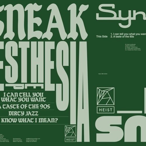 DJ Sneak - Synesthesia Ep 12" Maxi