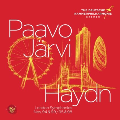 Paavo J&auml;rvi, Deutsche Kammerphilharmonie Bremen & Joseph Haydn (1732-1809) - London Symphonies Vol. 2 (Sym.Nos. 94,95,98,99) (2 CDs)