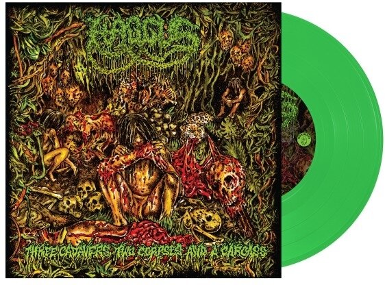 Haggus - 3 Cadavers, 2 Corpses and a Carcass Limited Edition, Neon Green Vinyl, 7" Single