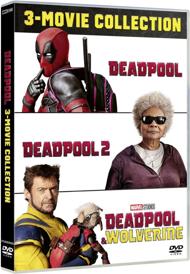 Deadpool: 3-Movie Collection - Deadpool (2016) / Deadpool 2 (2018) / Deadpool & Wolverine (2024) 3 DVD
