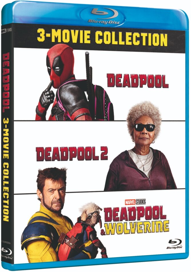 Deadpool: 3-Movie Collection - Deadpool (2016) / Deadpool 2 (2018) / Deadpool & Wolverine (2024) 3 Blu-ray