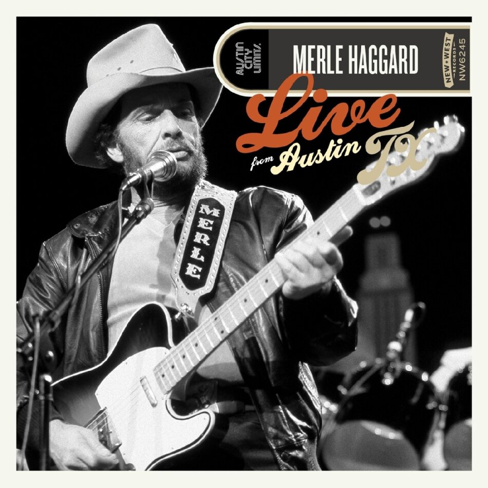 Merle Haggard - Live From Austin Tx 2024 Reissue, New West Records, Black Ice Blue Vinyl, LP