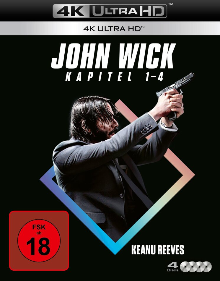 John Wick: Kapitel 1-4 4 4K Ultra HDs