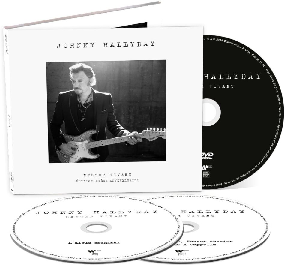 Johnny Hallyday - Rester Vivant 2024 Reissue, 10th Anniversary Edition, CD + DVD