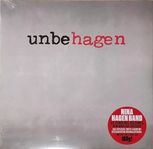 Nina Hagen - Unbehagen 2024 Reissue, RSD 2024, Red Vinyl, LP