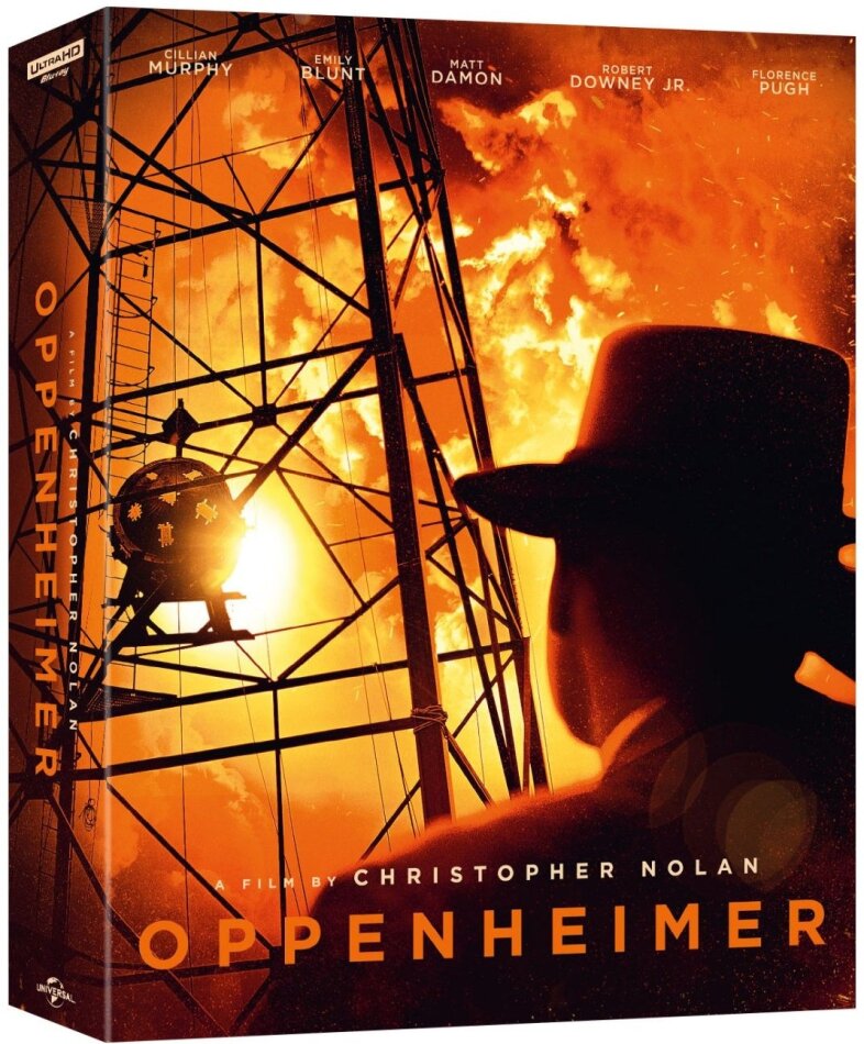 Oppenheimer (2023) + Goodies, Édition Collector Limitée, Steelbook, 4K Ultra HD + 2 Blu-ray