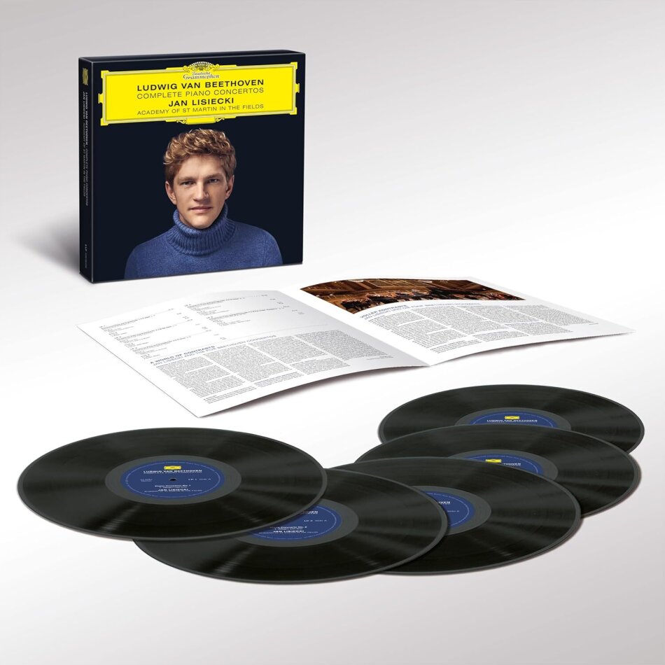 Jan Lisiecki, Academy of St Martin in the Fields & Ludwig van Beethoven (1770-1827) - Complete Piano Concertos 5 LPs