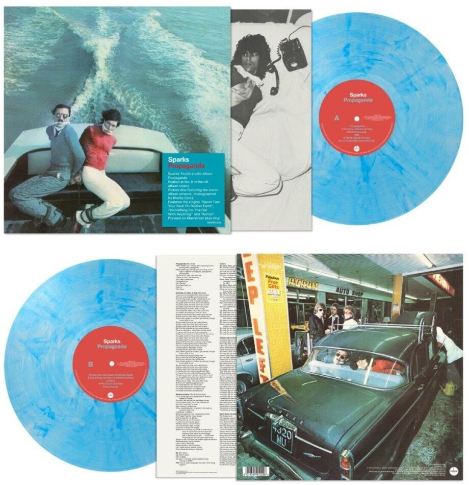 The Sparks - Propaganda 2024 Reissue, Demon Records, Édition 50ème Anniversaire, Blue Vinyl, LP