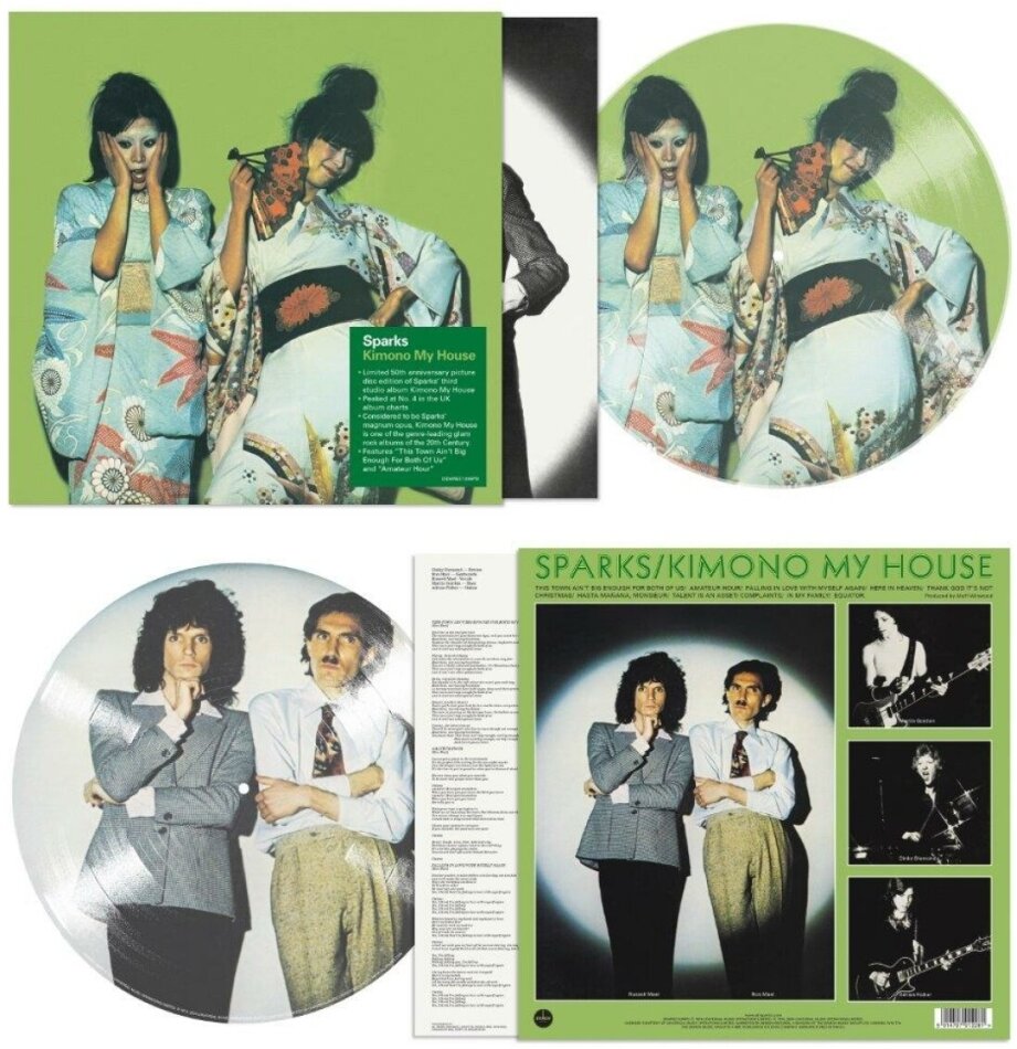 The Sparks - Kimono My House 2024 Reissue, Demon Records, 50th Anniversary Edition, Picture Disc, LP