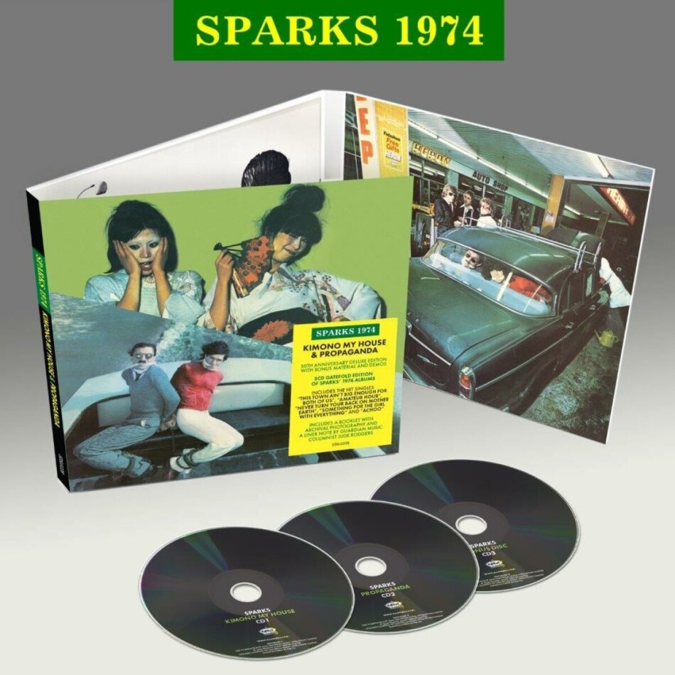 The Sparks - Kimono My House / Propanda 2024 Reissue, Edsel, Édition 50ème Anniversaire, 3 CD