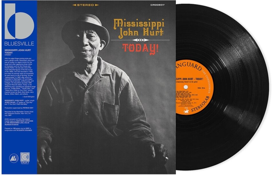 Mississippi John Hurt - Today 2024 Reissue, Concord Records, LP