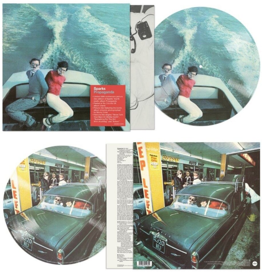 The Sparks - Propaganda 2024 Reissue, Demon Records, Édition 50ème Anniversaire, Picture Disc, LP