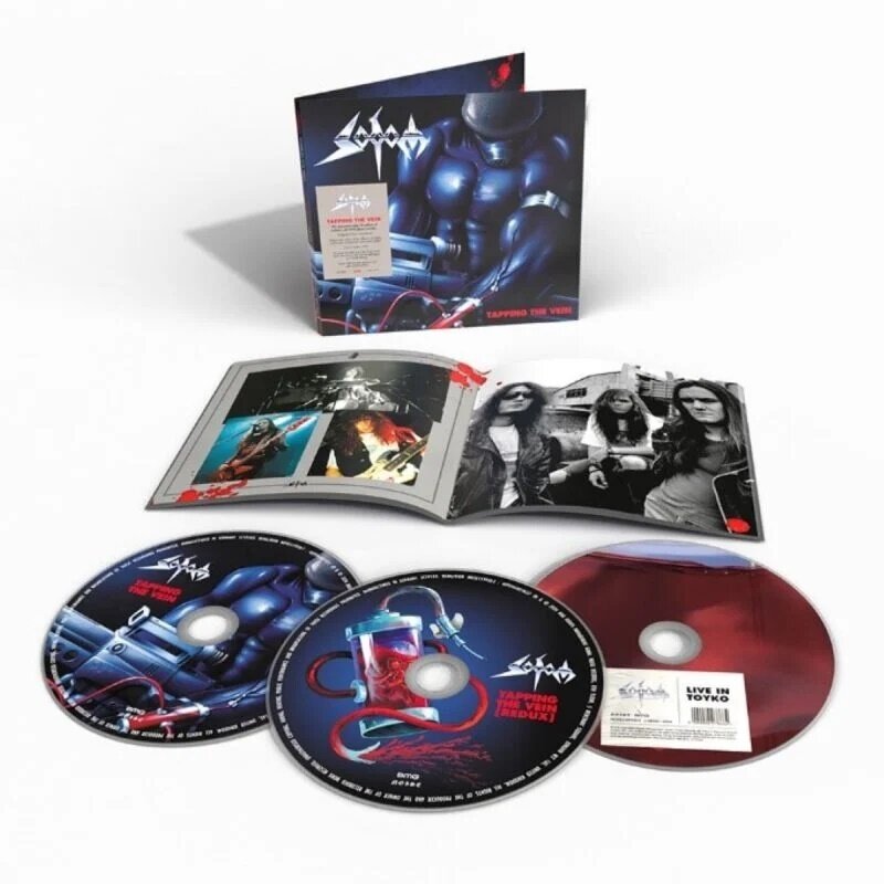 Sodom - Tapping The Vein 2024 Reissue, Signed, BMG Rights Management, Limited Edition, 3 CDs