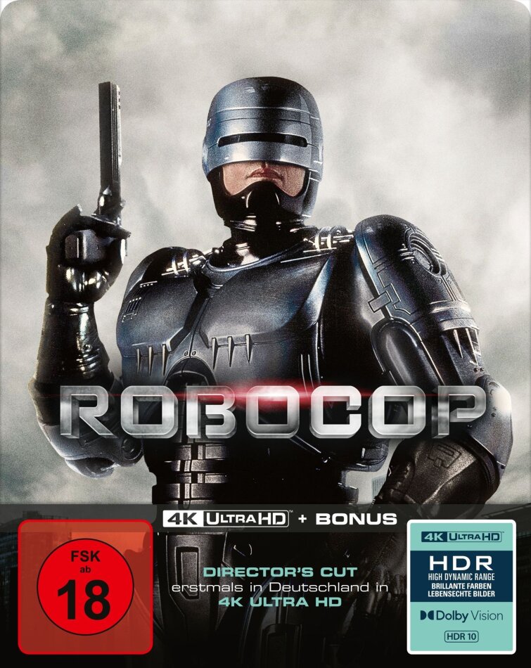 RoboCop (1987) Director's Cut, Édition Limitée, Steelbook, 4K Ultra HD + Blu-ray
