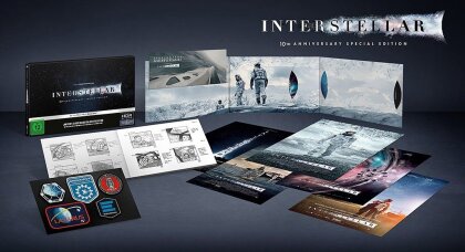 Interstellar (2014) (10th Anniversary Edition, Deluxe Edition, Limited Collector's Edition, Steelbook, 4K Ultra HD + 2 Blu-rays)