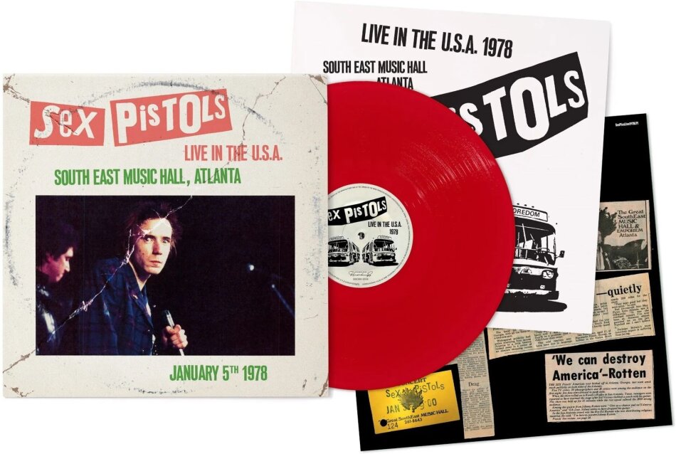 Sex Pistols - Live In The USA 1978 - Atlanta Red Vinyl, LP