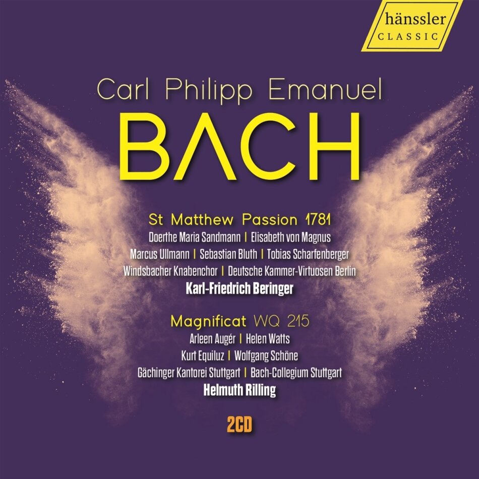 Carl Philipp Emanuel Bach (1714-1788), Karl-Friedrich Beringer, Helmuth Rilling, Doerthe Maria Sandmann, … - Die Matthäus-Passion (1781) - St Matthews Passion 1781 (unter Verwendung von Sät 2 CDs