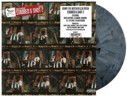 Benny The Butcher & 38 SPESH - Stabbed & Shot 2 (Limited Edition, White/Black Vinyl, LP)