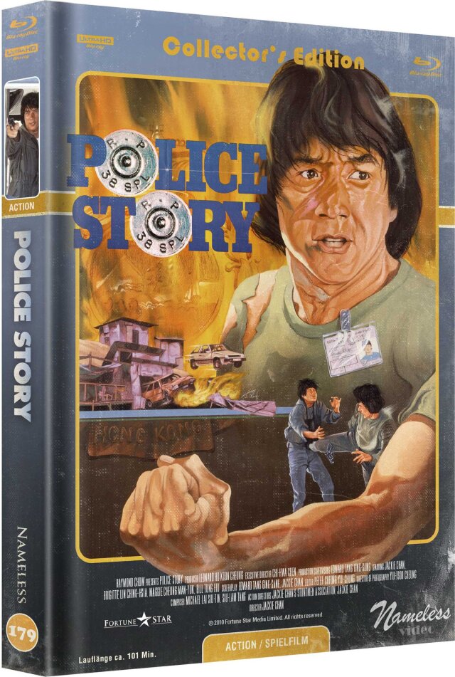 Police Story (1985) Cover B, Limited Collector's Edition, Mediabook, 4K Ultra HD + Blu-ray