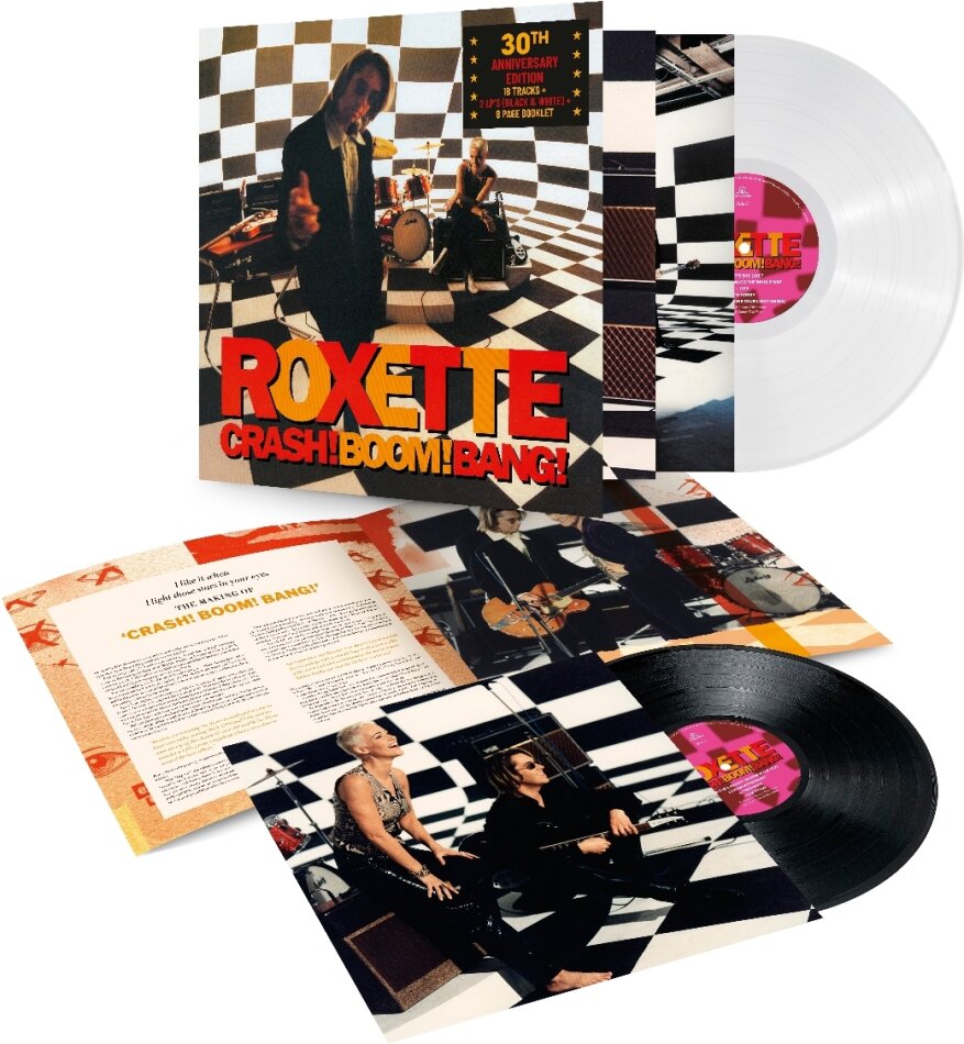 Roxette - Crash Boom Bang 2024 Reissue, 140 Gramm, Warner, 30th Anniversary Edition, White Vinyl, 2 LPs