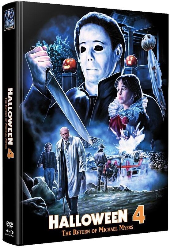 Halloween 4: The Return of Michael Myers (1988) Wattiert, Limited Edition, Mediabook, Blu-ray + DVD