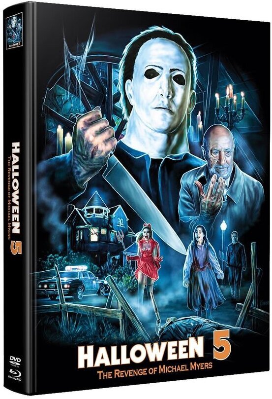 Halloween 5 - The Revenge of Michael Myers (1989) Wattiert, Limited Edition, Mediabook, Blu-ray + DVD