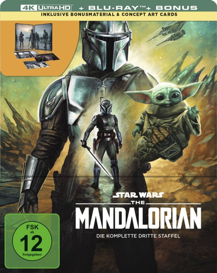 The Mandalorian - Staffel 3 Limited Collector's Edition, Steelbook, 2 4K Ultra HDs + 2 Blu-rays