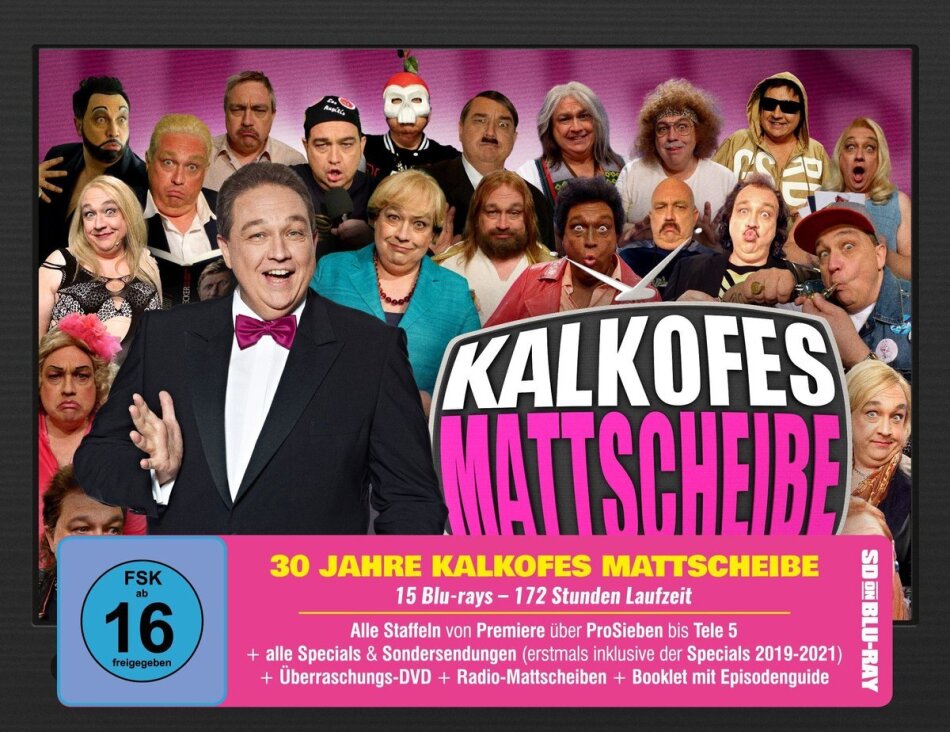 Kalkofes Mattscheibe - 30 Jahre Kalkofes Mattscheibe SD on Blu-ray, 16 Blu-rays