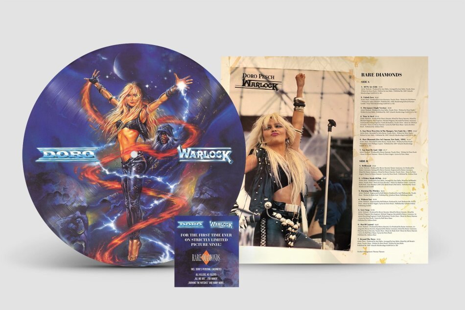 Doro & Warlock - Rare Diamonds - Best Of 2024 Reissue, Vertigo Berlin, Picture Disc, LP