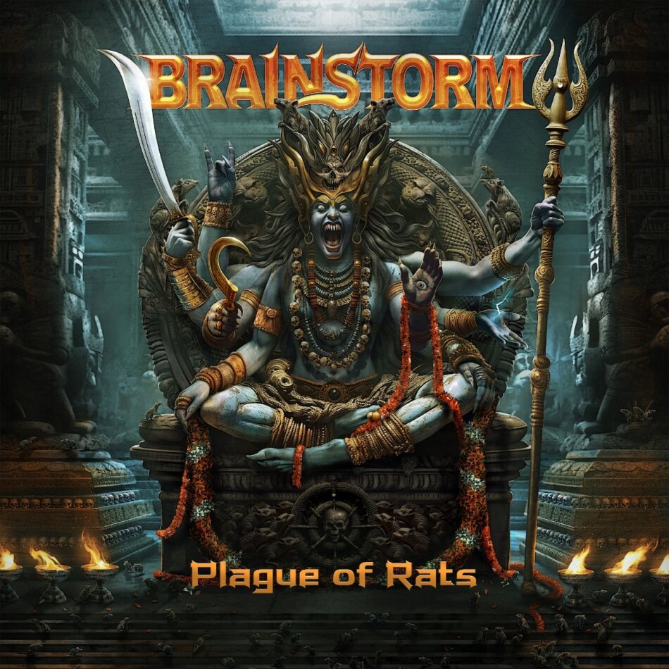 Brainstorm (Heavy) - Plague Of Rats Gatefold, Indian Sun Marbled Vinyl, LP