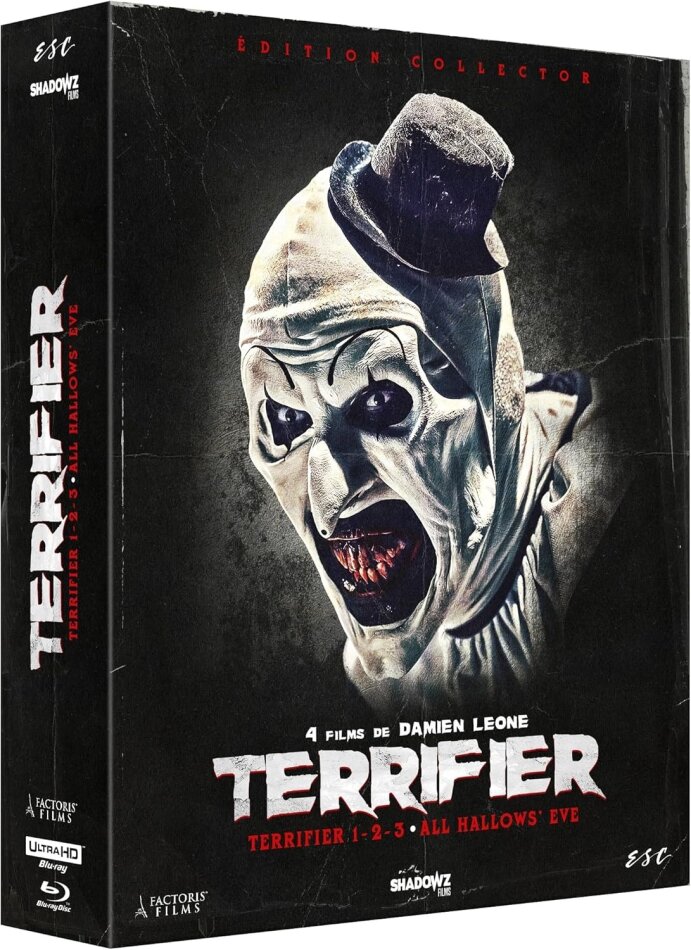 Terrifier 1-3 & All Hallow's Eve Édition Collector Limitée, 2 4K Ultra HDs + 4 Blu-ray