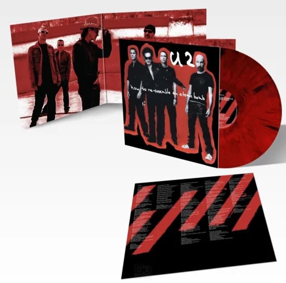 U2 - How To Re-Assemble An Atomic Bomb Black Friday 2024, Red/Black Marble Vinyl, LP