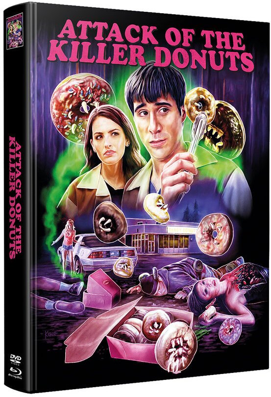 Attack of the Killer Donuts (2016) Wattiert, Édition Limitée, Mediabook, Blu-ray + DVD