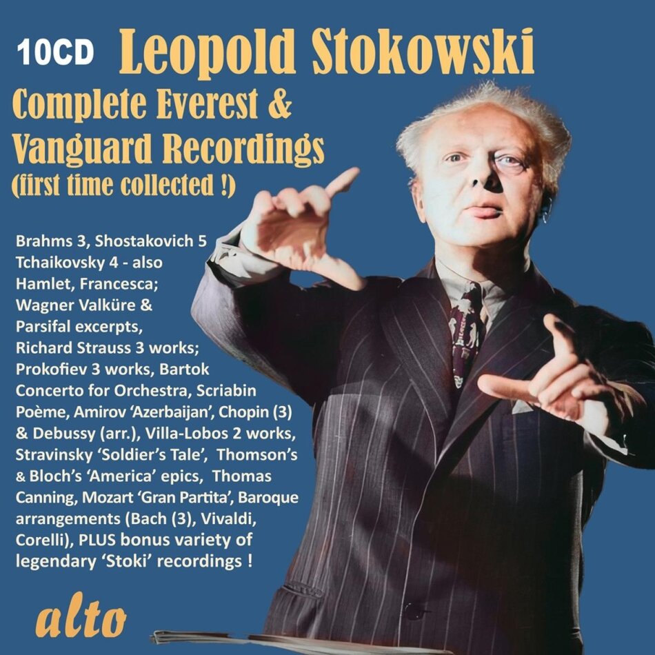 Johannes Brahms (1833-1897), Dmitri Shostakovich, Pyotr Ilyich Tchaikovsky, Leopold Stokowski & Houston Symphony - Complete Everest & Vanguard Recordings 10 CDs