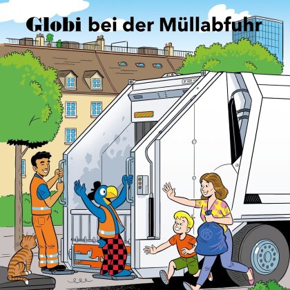 Globi - Globi bei der M&uuml;llabfuhr