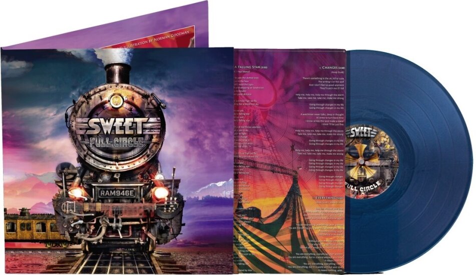 Sweet - Full Circle 2025 Reissue, Limited Edition, Ocean Blue Vinyl, LP