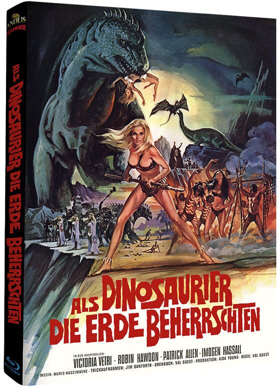 Als die Dinosaurier die Erde beherrschten (1970) Cover B, Hammer Edition, Édition Limitée, Mediabook