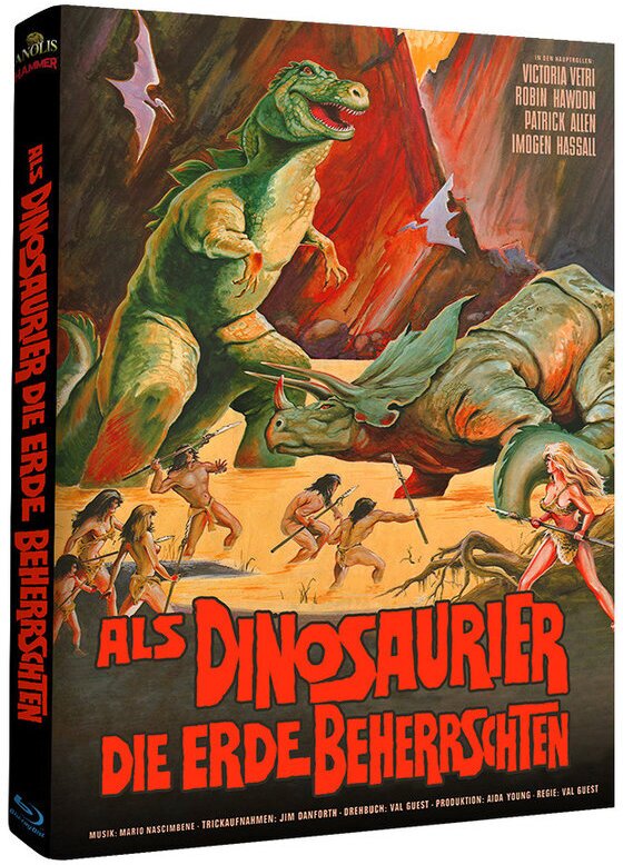 Als die Dinosaurier die Erde beherrschten (1970) Cover C, Hammer Edition, Édition Limitée, Mediabook