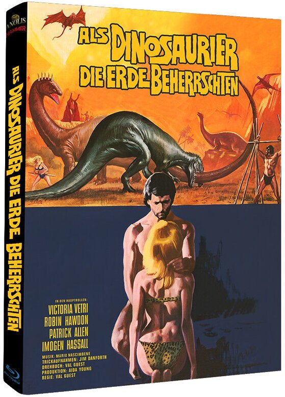 Als die Dinosaurier die Erde beherrschten (1970) Cover D, Hammer Edition, Édition Limitée, Mediabook