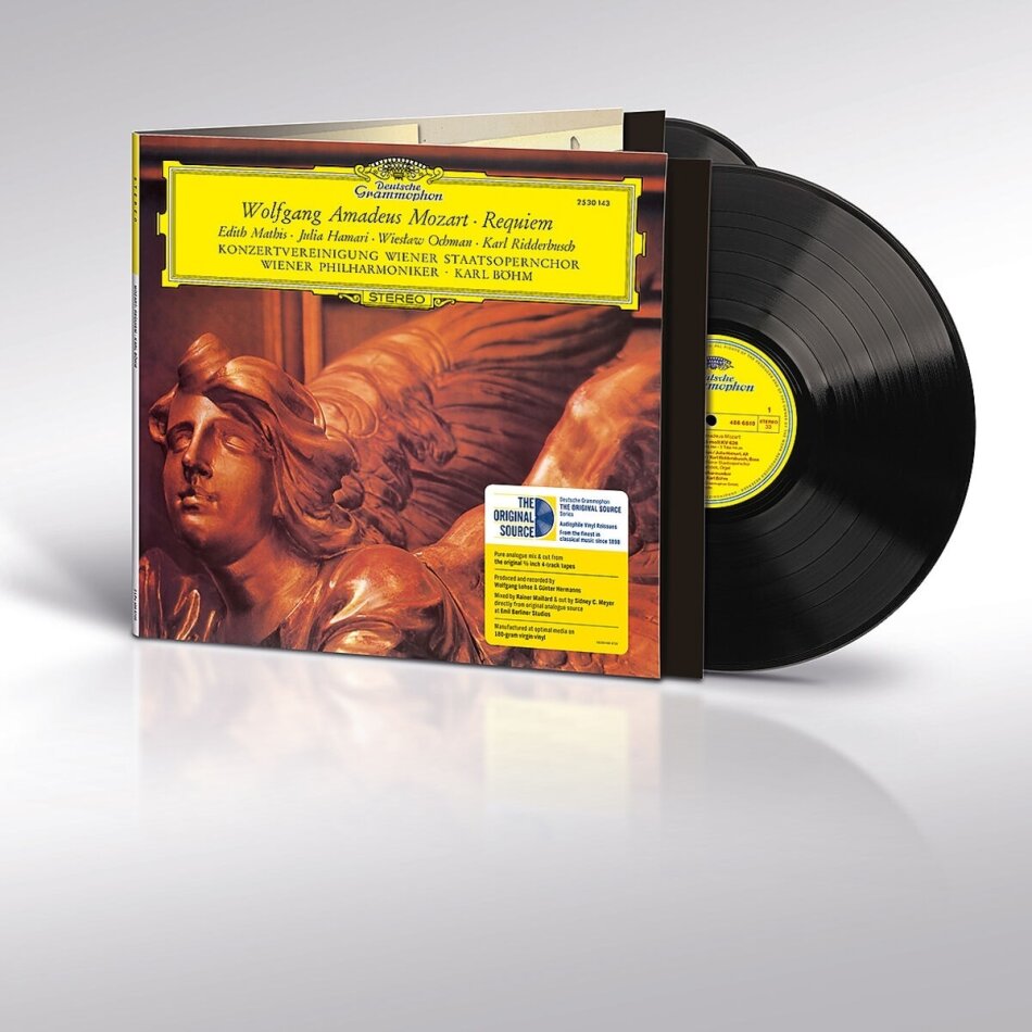 Edith Mathis, Julia Hamari, Wolfgang Amadeus Mozart (1756-1791), Karl Böhm & Wiener Philharmoniker - Requiem The Original Source Series, 2025 Reissue, 2 LPs