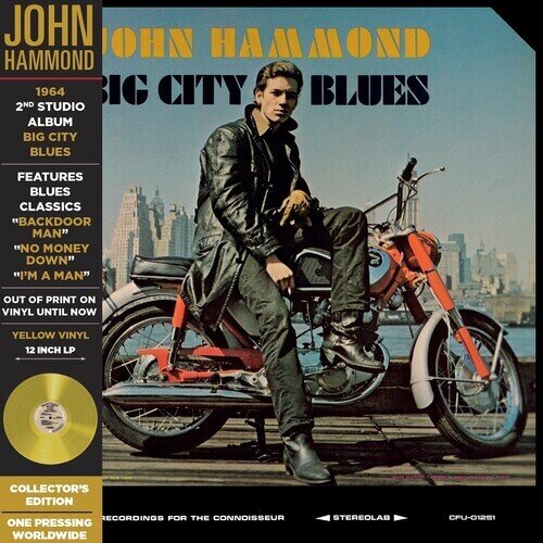 John Hammond - Big City Blues 2025 Reissue, Culture Factory USA, Edizione Limitata, Yellow Vinyl, LP