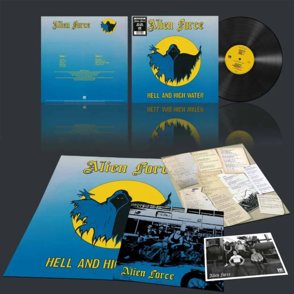 Alien Force - Hell And High Water 2025 Reissue, High Roller Records, LP