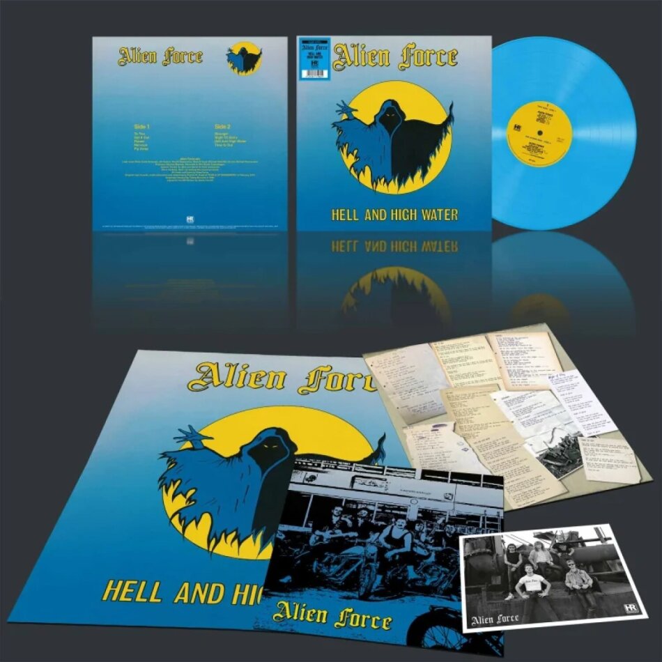 Alien Force - Hell And High Water Blue Vinyl, LP