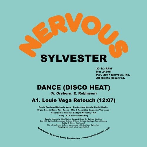 Sylvester - Dance (Disco Heat) (Louie Vega Remixes) 2025 Reissue, 12" Maxi
