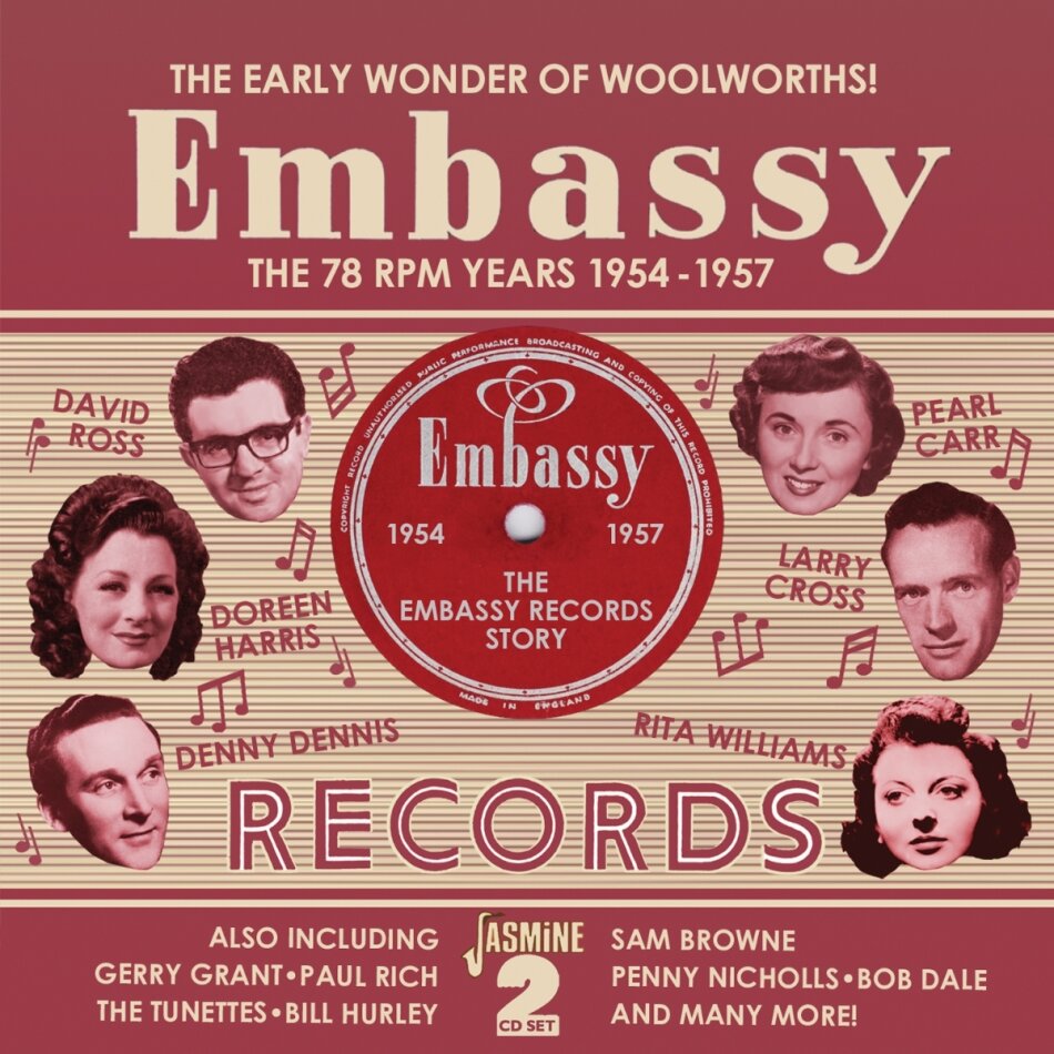 Embassy Records: 78 Rpm Years 1954 - 1957 Jasmine Records