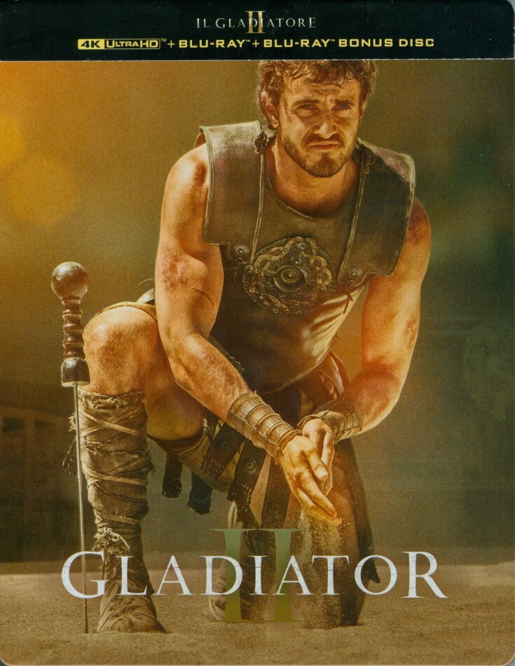Il Gladiatore 2 - Gladiator 2 (2024) Limited Edition, Steelbook, 4K Ultra HD + 2 Blu-rays