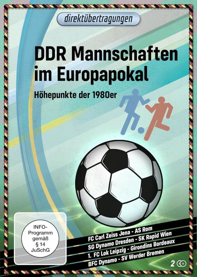 Direktübertragungen - DDR Mannschaften im Europapokal: Höhepunkte der 1980er Jahre 2 DVDs