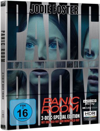 Panic Room (2002) (Limited Special Edition, Steelbook, 4K Ultra HD + 2 Blu-rays)