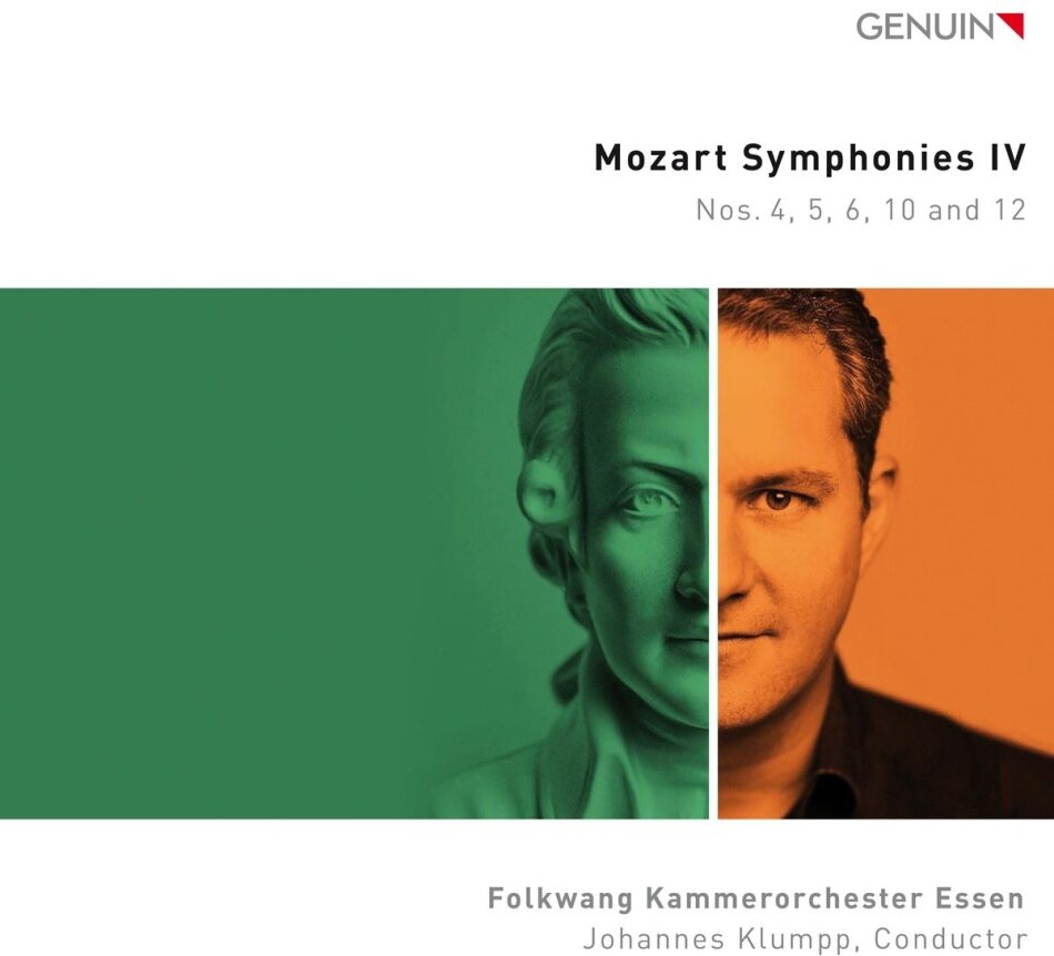 Folkwang Kammerorchester Essen, Wolfgang Amadeus Mozart (1756-1791) & Johannes Klumpp - Symphonies Iv Nos. 4, 5, 6, 10, & 12